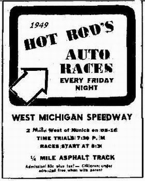 Nunica Speedway - 1949 Ad From Jerry (newer photo)